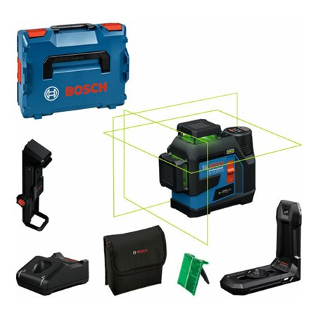Bosch Linienlaser GLL 12V-100-33 CG mit 1 x Akku GBA 12V 2.0Ah in L-BOXX