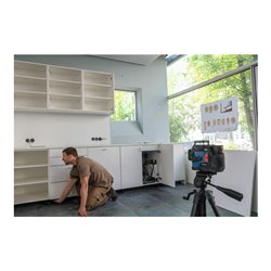 Bosch Linienlaser GLL 12V-100-33 CG mit 1 x Akku GBA 12V 2.0Ah in L-BOXX