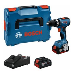 Bosch Akku-Schlagbohrschauber GSB 18V-65 mit 2 x Akku GBA 18V 5.0Ah, L-BOXX136N
