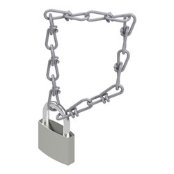 Hymer Zubehörset Kette und Schloss für Zwischenboden klappbar