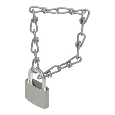 Hymer Zubehörset Kette und Schloss für Zwischenboden klappbar