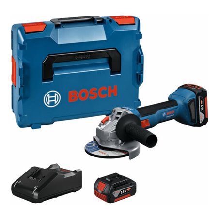 Bosch Akku-Winkelschleifer GWS 18V-8, 2 x Akku GBA 18V 5.0Ah mit L-BOXX 136