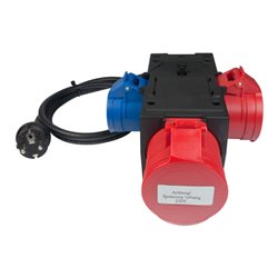 BENNING Messadapter 3-fach CEE-Schuko