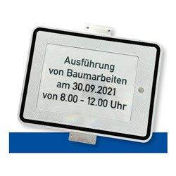 adco WZZ.450, 450x600mm einseitig weiß RA2 Einschub für DIN A3