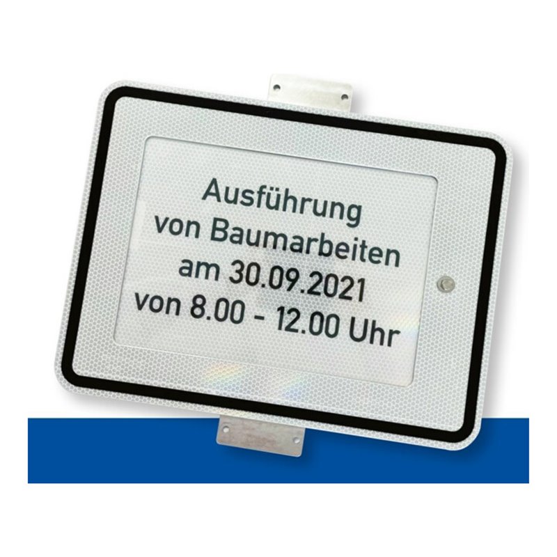 adco WZZ.450, 450x600mm einseitig weiß RA2 Einschub für DIN A3