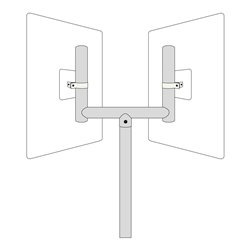 Moravia Gabelaufsatz für Verkehrsspiegel 540 mm