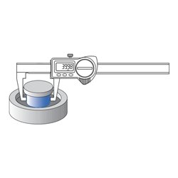 Helios-Preisser Digitaler Taschenmessschieber IP67 innen gewinkelte Messsp. 150 mm