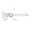 Helios-Preisser Digitaler Tiefenmessschieber IP67, feine Messspitzen, 150x40 mm
