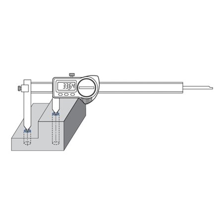 Helios-Preisser Digitaler Taschen-Bohrungsabstandsmessschieber IP67, MB 10-210 mm