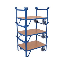 VARIOfit Rollplatte mit 2 Stirnwänden 1290 x 880 x 660 mm