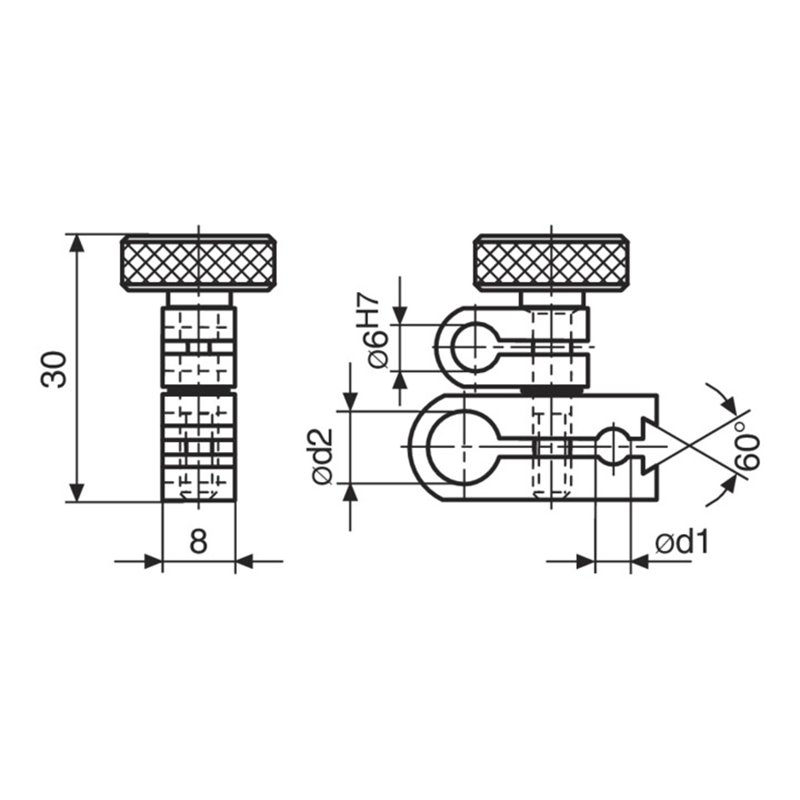 Helios-Preisser Universalklemme 800 k8 4 mm / 8 mm