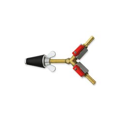 Rothenberger Gasprüfstopfen,kon.,Gr.1,1/2'-1', 2xHahn