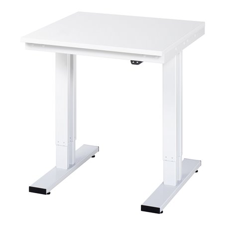 RAU Werktisch adlatus 300 elektrisch höhenverstellbar EGB-Arbeitsplatte mit Melaminharzbeschichtung (volumenleitfaehig)