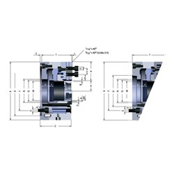 RÖHM Kraftspannfutter KFD- 200/2HS 1/16 ZA170