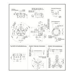 RÖHM Pneumatischer Zentrischgreifer RZP LKR220 3xM12 KH30 BH17