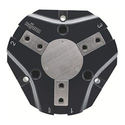 RÖHM Pneumatischer Zentrischgreifer RZP LKR260 3xM16 KH34,8 BH20