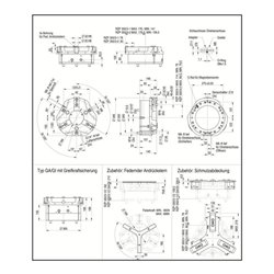 RÖHM Pneumatischer Zentrischgreifer RZP LKR260 3xM16 KH35 BH35