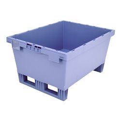 Bito Mehrwegbehälter Doppelboden Kufen blau