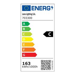 Kranstrahler Iluminator 23.200Lm 5m Gummikabel + Stecker Schutzart d.