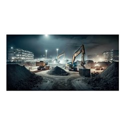 Kranstrahler Iluminator 150.800Lm 25m Gummikabel + Stecker Schutzart d.