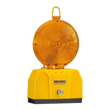 WEMAS Absperrtechnik TL-Warnleuchte 2000/180, gelb 2, Gehäuse gelb, mit Halter