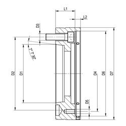 RÖHM Zwischenflansch CAPTIS- 32/42 A