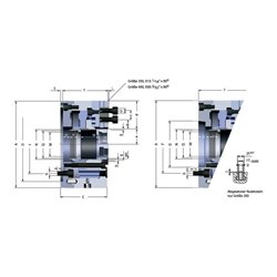 RÖHM Kraftspannfutter KFD- 400/3HS 3/32 K15/26