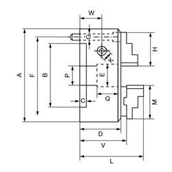 RÖHM Drehfutter DURO-M U 500/4 DIN ERSATZ FÜR ID.103346