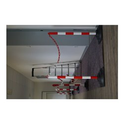 TEMKA Kettenpfosten-Set EcoMax mit 10 m Absperrkette 3x rot/weiß, 3x weiß/rot, 6x