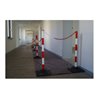 TEMKA Kettenpfosten-Set EcoMax mit 10 m Absperrkette 3x rot/weiß, 3x weiß/rot, 6x