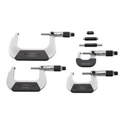 Helios-Preisser Bügelmessschrauben-Satz vorgez. Friktionskuppl. 0-100 mm