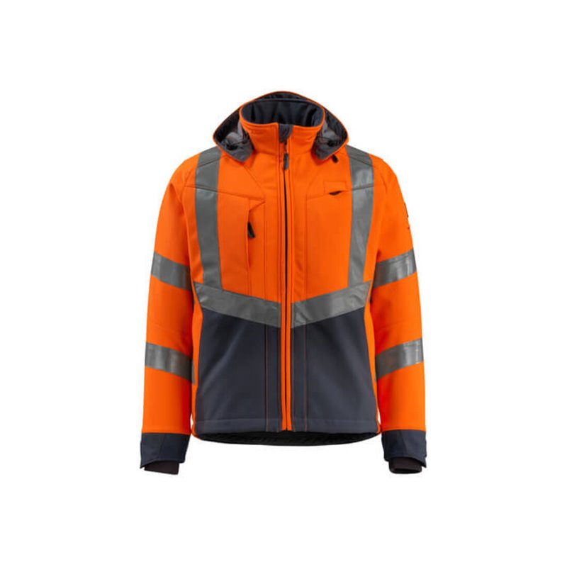 Mascot Blackpool Soft Shell Jacke hi-vis orange/schwarzblau