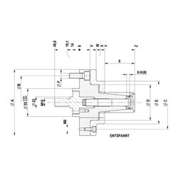 RÖHM Hülsenspanndorn KFS 03 O.WT D29,7-35,7