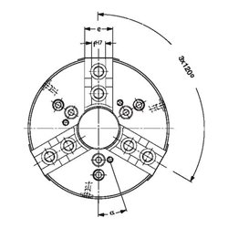 RÖHM Kraftspannfutter KFD- 110/3HS KV ZA60