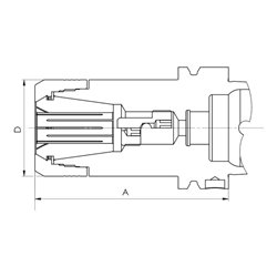 FAHRION Spannzangenfutter DIN69893A CP25 HSK-A 63-100
