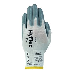 Ansell Nylonhandschuhe mit Nitrilschaum weiß/grau