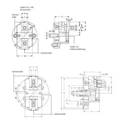 RÖHM Kraftspannfutter KFD- 125/2G KV ZA115