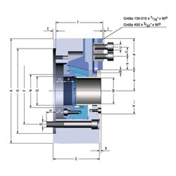 RÖHM Kraftspannfutter KFD- 170/3HE 1/16 ZA140