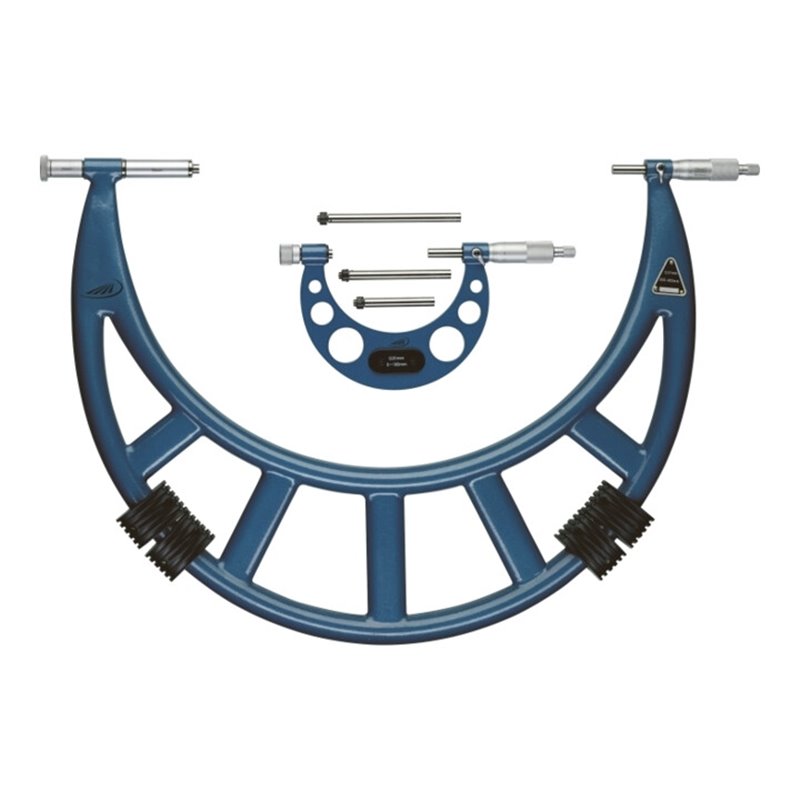Helios-Preisser Bügelmessschraube m.auswb. Amboss, HM, 0,01 mm 1200-1400 mm