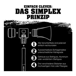 Halder Spaltaxt SIMPLEX D.50mm Hickory