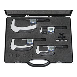 Helios-Preisser Dig. Bügelmessschraube IP65 Data-Variable Satz 0-100 mm