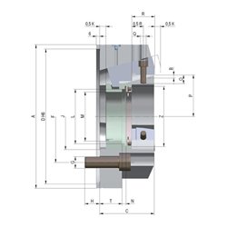 RÖHM Kraftspannfutter ZFM- 250/3 ZA235