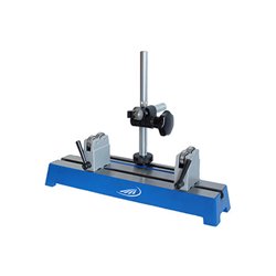 Helios-Preisser Rundlaufprüfgerät m. Abrollböcken, Platte 700x180, 100 mm