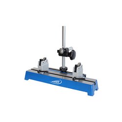 Helios-Preisser Rundlaufprüfgerät m. Prismenböcken, Platte 350x110, 65 mm