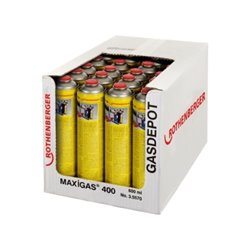 ROTHENBERGER Maxigas 400-Gaskartusche, 600Ml, Gewinde-Anschluss