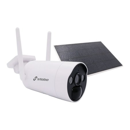 stabo FunkFarb-Videoüberwachung Set Zusatzkamera Solar Outdoorcam-Solar HD 110° für