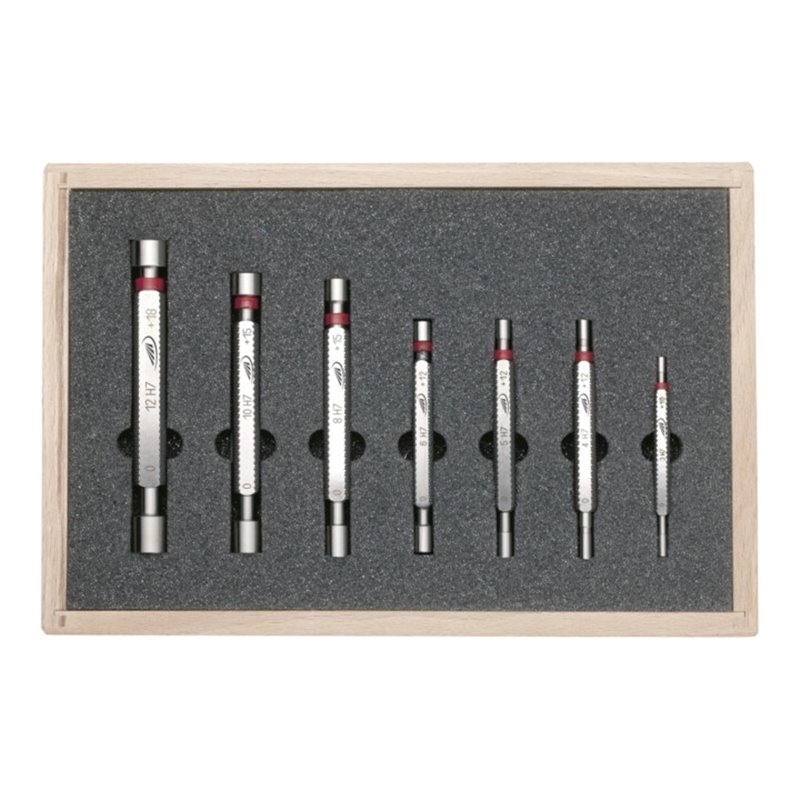 Mahr Grenzlehrdorn-Satz Passung H7, 7tlg3-12 mm