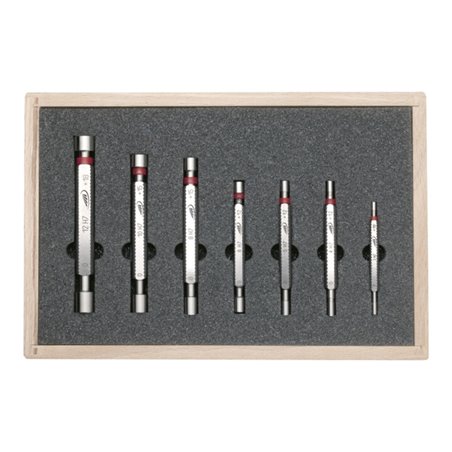 Mahr Grenzlehrdorn-Satz Passung H7, 7tlg3-12 mm