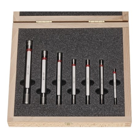 Helios-Preisser Gewindegrenzlehrdorn-Satz 6H, 7tlg M3 - M12