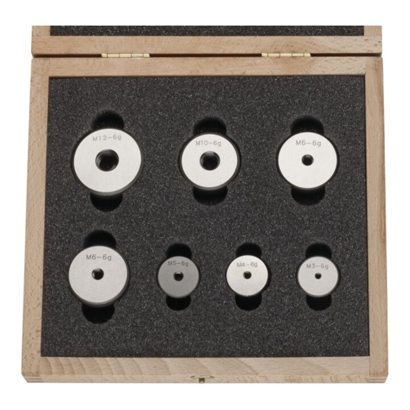 Helios-Preisser Gewinde-Gutlehrringe im Satz, 67tlg M3 - M12